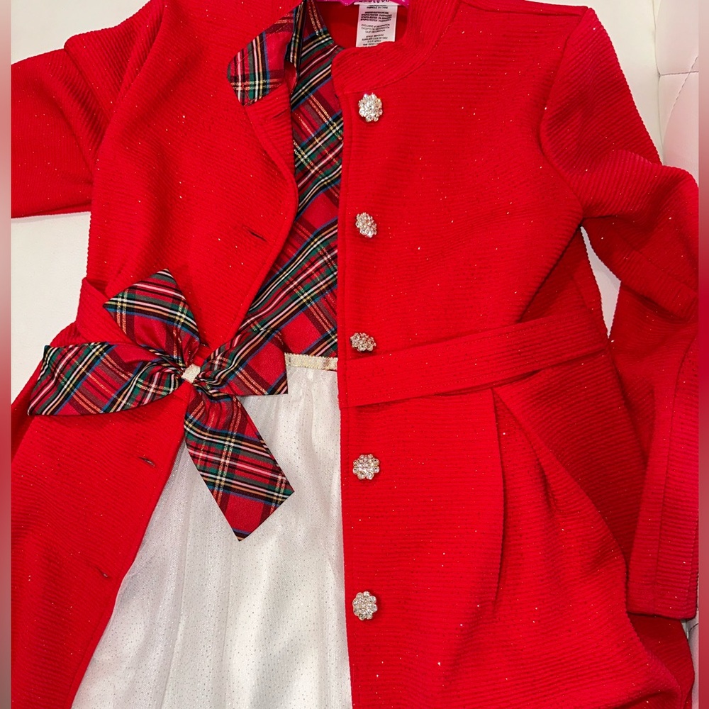 Girls Size 12 Blueberi Boulevard 2-pc.
Sparkle Red Fit and Flare Dress